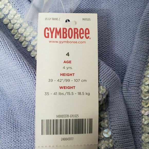 Vintage Gymboree Cardigan Sweater Size 4 Mauve NWT 2005 Romantic Garden Sequined - Picture 5 of 5